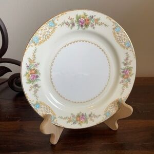RARE Noritake China Bread or Salad Plate, Small Plate, Floral Spray, Gold Trim
